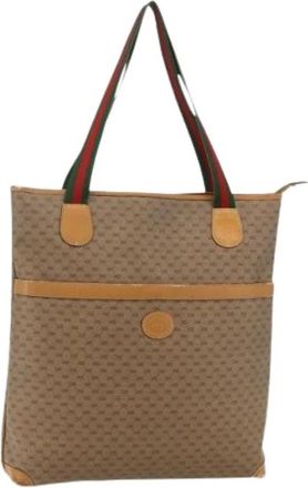 Gucci Pre-owned Tote Bags, female, Beige, Size: ONE SIZE Pre-owned Vintage Tote Bag