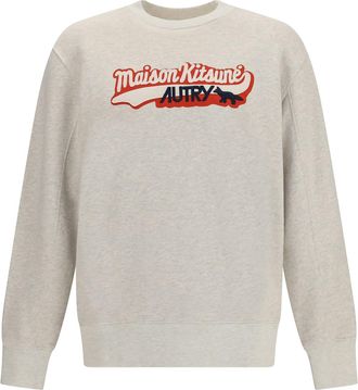 Autry Cotton Sweatshirt Autry X Maison Kitsuné