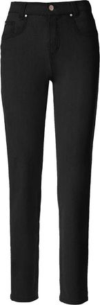 Anna Montana Dames, Jeans, Zwart, Maat: 4XL