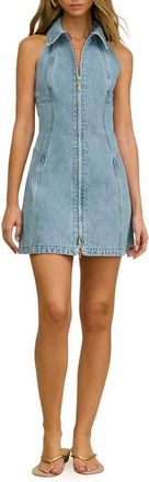 Cult Gaia Charo Sleeveless Denim Minidress in Vintage Blue at Nordstrom, Size 2