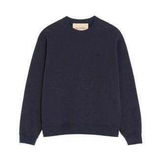 Valentino Jersey Sweatshirt VLogo Signature - Heren - Sweatshirts & Hoodies - Blauw - Maat: L Jersey