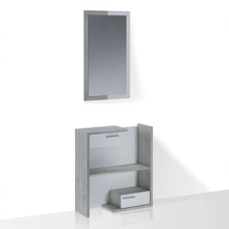 Oresteluchetta Mobile ingresso moderno con specchio e cassetti Most Cement