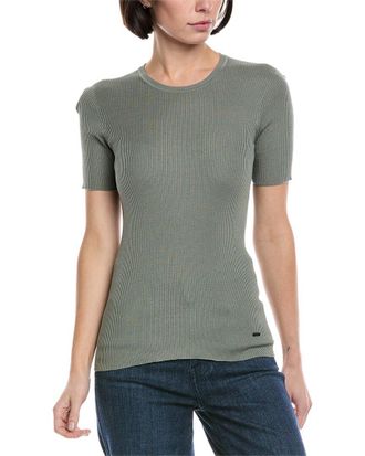 Akris Rib Silk-Blend Top