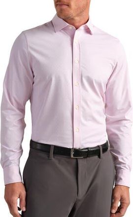 Rhone Commuter Performance Button-Up Shirt in Pink Dot at Nordstrom Rack, Size Xx-Large