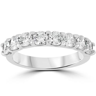 Pompeii3 2ct Diamond U Prong Wedding Ring 14k White Gold Anniversary Band