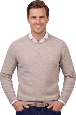 William Lockie trui wol beige