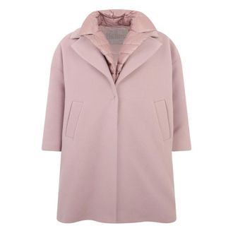 Herno Jassen, Dames, Roze, M, Wol, Resort Double & Ultralight Jas