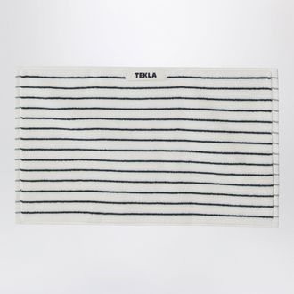 Tekla White striped guest towel 30x50