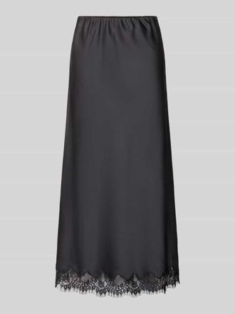 Pieces Ausgestellter Midi-Rock mit elastischem Bund Modell JESSA in Black, Gr&ouml;&szlig;e XL