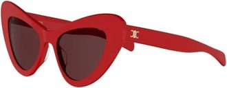 Celine Sunglasses, female, Red, Size: 52 MM Sunglasses
