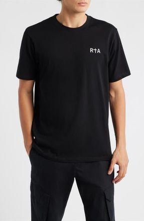 Rta Colin Chest Logo T-Shirt in Black at Nordstrom, Size Xxx-Large