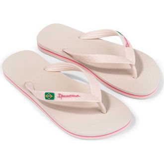 Ipanema Brasil II Water Resistant Flip Flop in Beige/pink at Nordstrom, Size 10