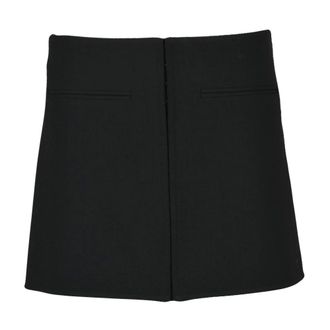 Courr&egrave;ges Dames, Rokken, Zwart, Maat: XS Wol