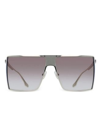 Victoria Beckham oversize-frame sunglasses - Gold