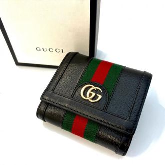 Gucci Black Leather Wallet (Bi-Fold) (Pre-Owned)