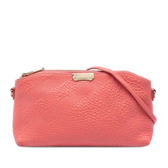 Burberry Pre-owned Burberry Small Grain Check Embossed Leather Chichester Crossbody Ladies AIRTZR9FTBGUUAUR