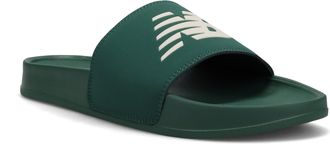 New Balance Badesandale NEW BALANCE 200, Damen, Gr. 37,5, gr&uuml;n (forest gr&uuml;n, linen), Synthetik, Schuhe Badesandale