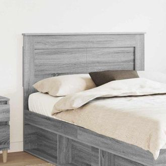 vidaXL Headboard with Headboard Grey Sonoma 120 cm Engineered Wood vidaXL