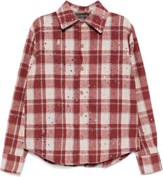 Who Decides War by Ev Bravado Camicia a quadri - Rosso