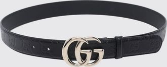 Gucci Cintura da donna in pelle di vitello con fibbia monogramma GG