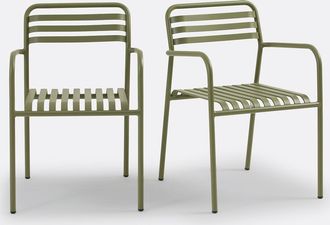 La Redoute Interieurs Set van 2 tuinfauteuils in aluminium, MANNI