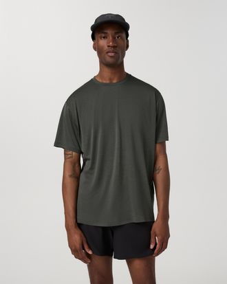 Vuori Clothing Short Sleeve Terrain T-Shirt - Relaxed Fit | River Rock | Medium