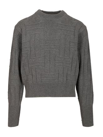 Kenzo Kenzo Weave Knitwear Grey-Uomo