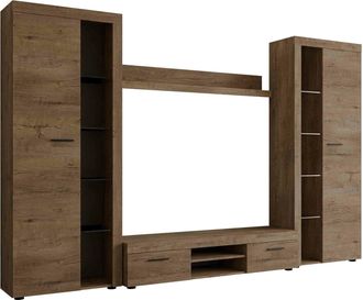 Mirjan24 Mobilier1 - Conjunto De Sal&oacute;n Tucson 107, Roble De Lefkada