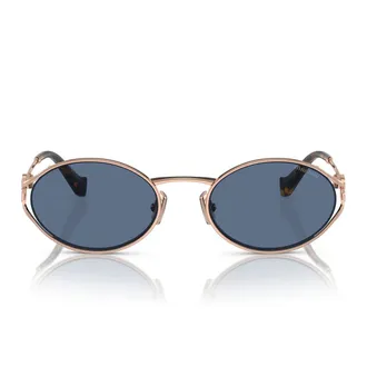 Miu Miu Sunglasses Mu52 Y Zvf1 V1 Gold/Dark Blue Women