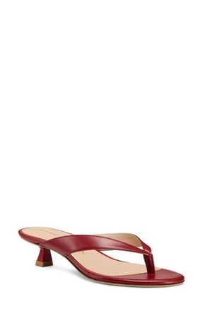 Stuart Weitzman Rio Kitten Heel Sandal in Chili at Nordstrom Rack, Size 5.5