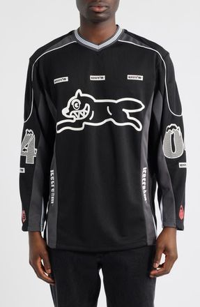 Icecream Play Long Sleeve Jersey T-Shirt in Black at Nordstrom, Size Medium