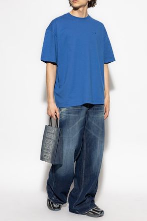 Diesel T-shirt -BOGGY-MEGOVAL-D, Mens, Blue