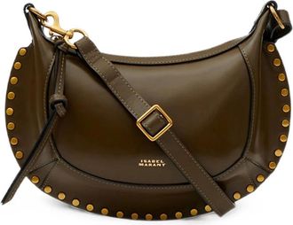 Isabel Marant Tassen, Dames, Groen, ONE Size, Leer, Schoudertas