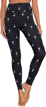Spiritual Gangster Throwing Shade Lotus Leggings in Black at Nordstrom Rack, Size X-Small