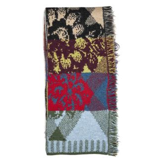 Dries Van Noten Patchwork Jacquard Scarf - male - Dries Van Noten - Winter Scarves - Multicolor - ONE SIZE - Accessories