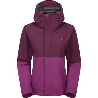 RAB Downpour Jacket - Womens in Mulberry/plum at Nordstrom, Size X-Large