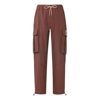 Nike Jordan Mens Air Jordan Flight Heritage Big Pocket Cargo Woven Drawstring Casual Joggers/Pants/Trousers Light Chocolate DC7451-284