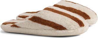 Parachute Stripe Scuff Slipper in Bone And Tobacco at Nordstrom, Size X-Small
