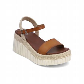 Mia Womens Yanis Wedge Sandals In Tan
