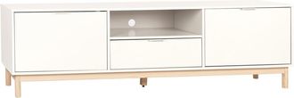 Klast Mueble Tv mdf lacado blanco 180x53 cm