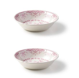 BITOSSI HOME Set 2 Pcs. - Round Salad Bowl Cm.23.7 Rose Pink