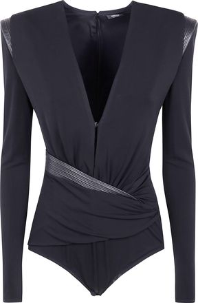 Versace Bodysuit Responsible Stretch Crepe Jersey