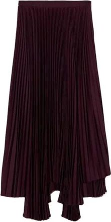 Plan C Falda Larga Plisada - Skirts - Mujer - P&uacute;rpura - S