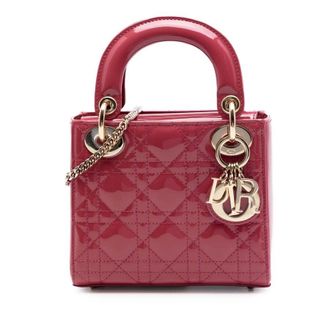 Dior Pre-owned Dior Mini Patent Cannage Lady Dior Ladies 37BFD39B76OLCUCT