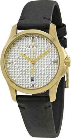 Gucci G-Timeless Silver Dial Ladies Watch YA126571