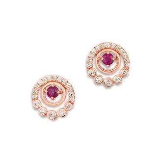 Le Vian Ladies Passion Ruby Earrings set in 14K Strawberry Gold