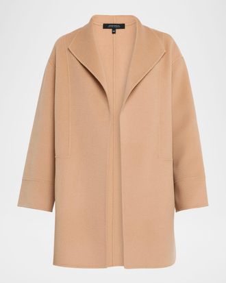 Neiman Marcus Double-Faced Cashmere Cardigan