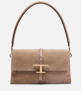 Tod's T Timeless Mini suede shoulder bag