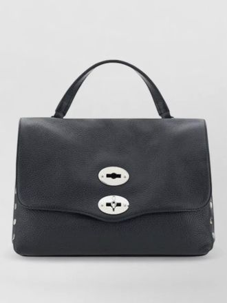 Zanellato leather textured shoulder bag
