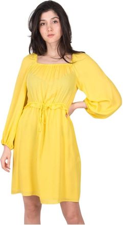 Dorothee Schumacher Elegante Citroen Gele Jurk - Dames - Korte kleedjes - Geel - M - Katoen - Kleedjes